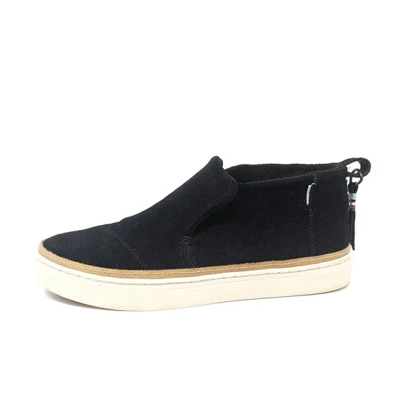 Black Toms Womens High Tops Toms Womens Paxton Black Suede